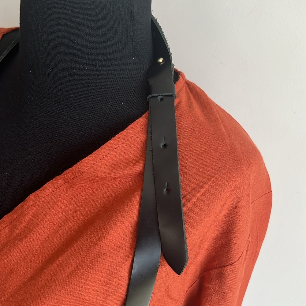Black leather pocket clutch & crossbody bag - Picture 6 of 13